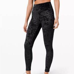 lululemon athletica Black Velvet Leggings